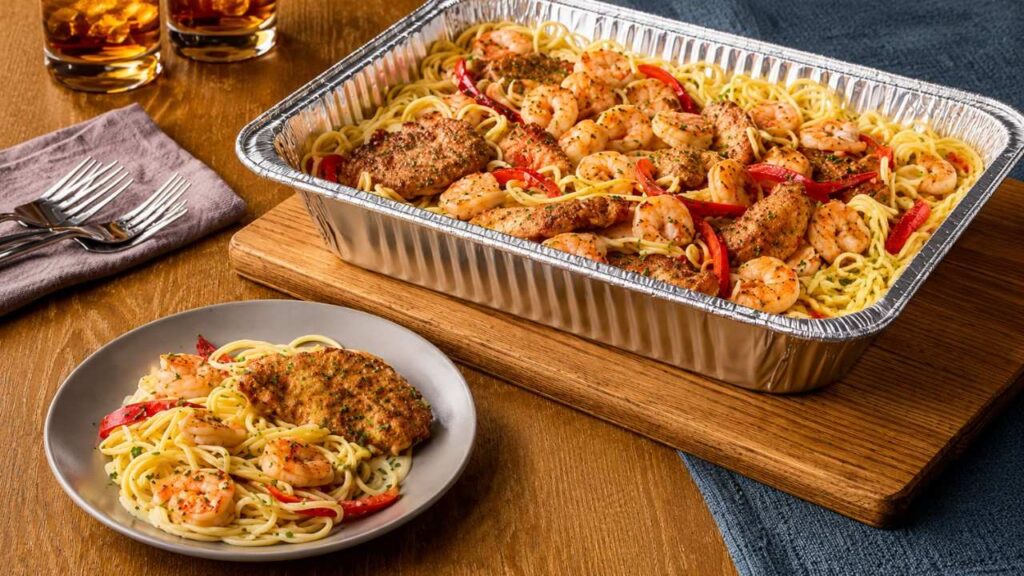 Chicken and Shrimp Carbonara (Serves 4 - 6)