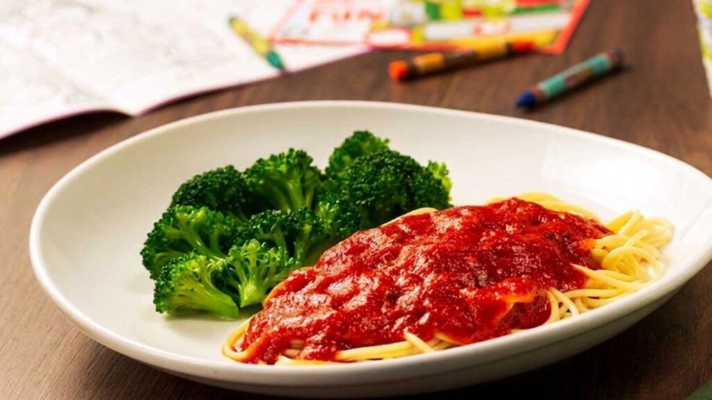Kids Tomato Sauce with Choice of Pasta (V)