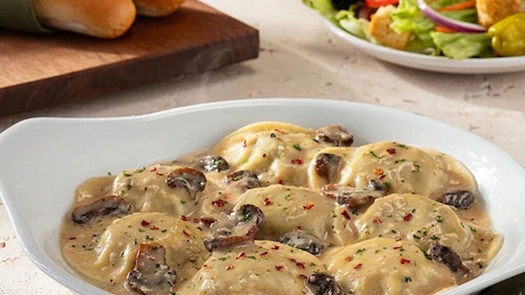 Limited Time Creamy Mushroom Ravioli (V)