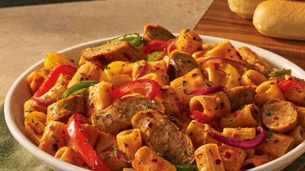 Spicy Sausage & Peppers Rigatoni