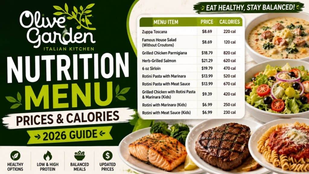 Olive Garden Nutrition Menu