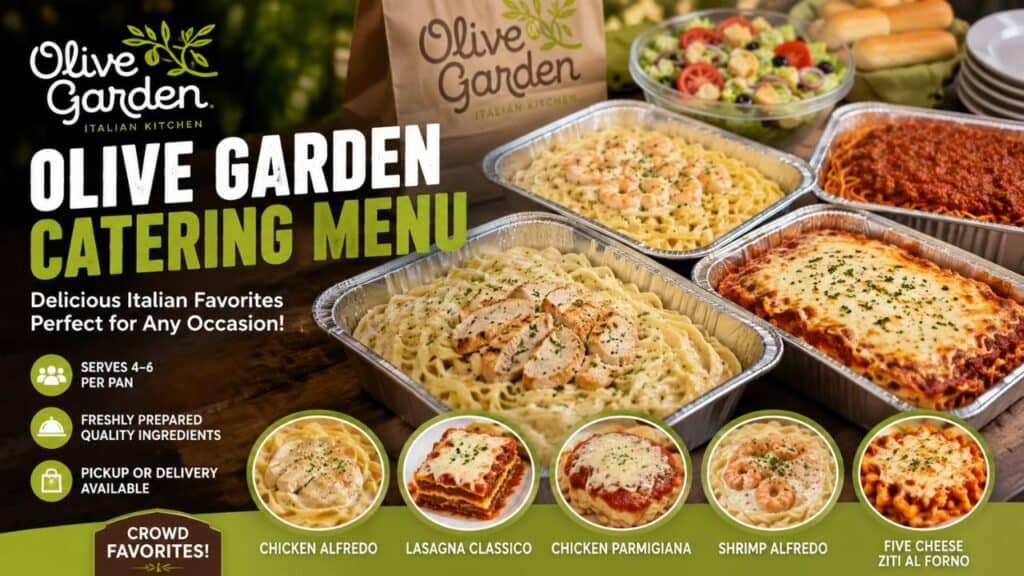 Olive Garden catering menu