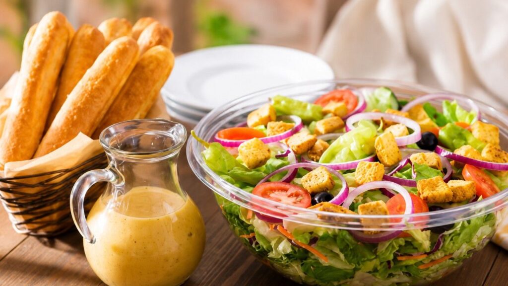 Our Famous Jumbo House Salad includes 12 Breadsticks (Serves 6)