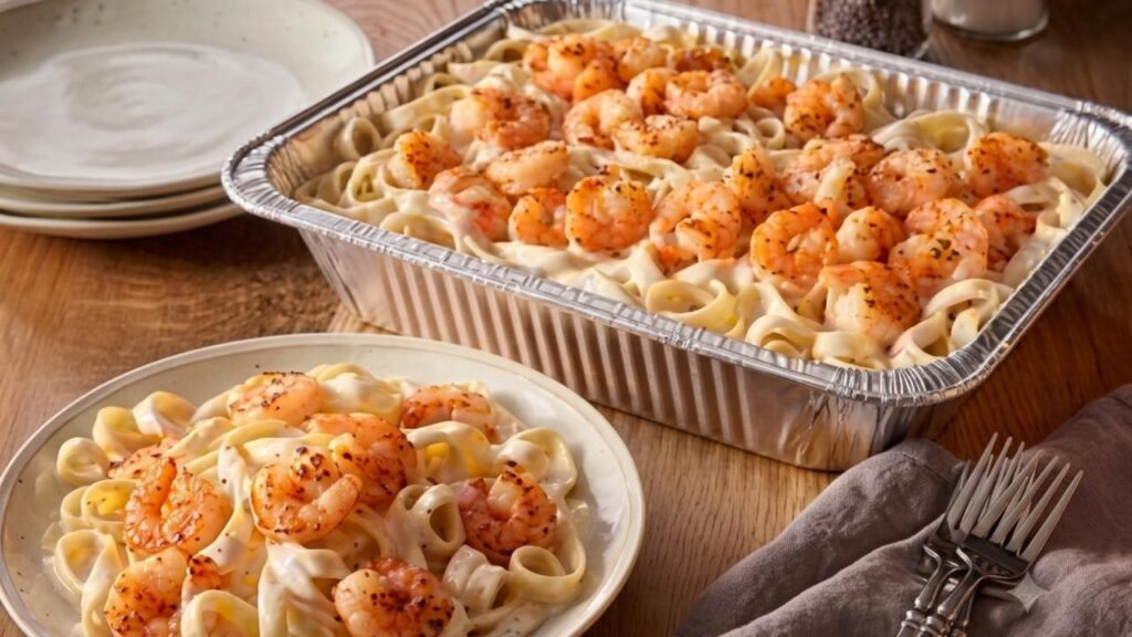 Shrimp Alfredo (Serves 4 - 6)