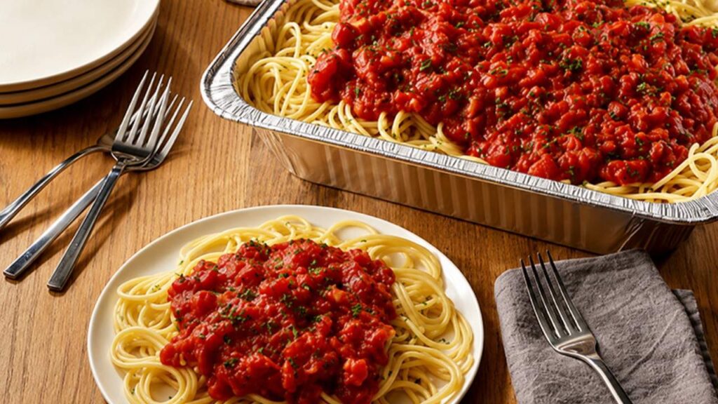 Spaghetti with Marinara Sauce (Serves 4 - 6)