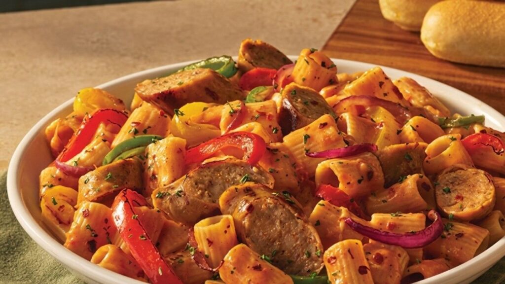 Spicy Sausage & Peppers Rigatoni