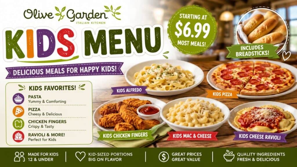 olive garden kids menu