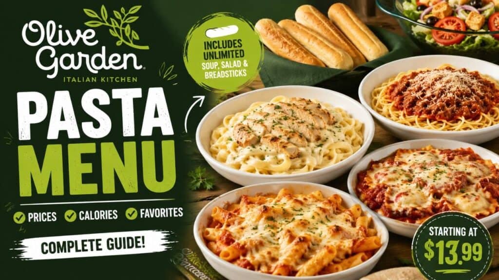 olive garden pasta menu