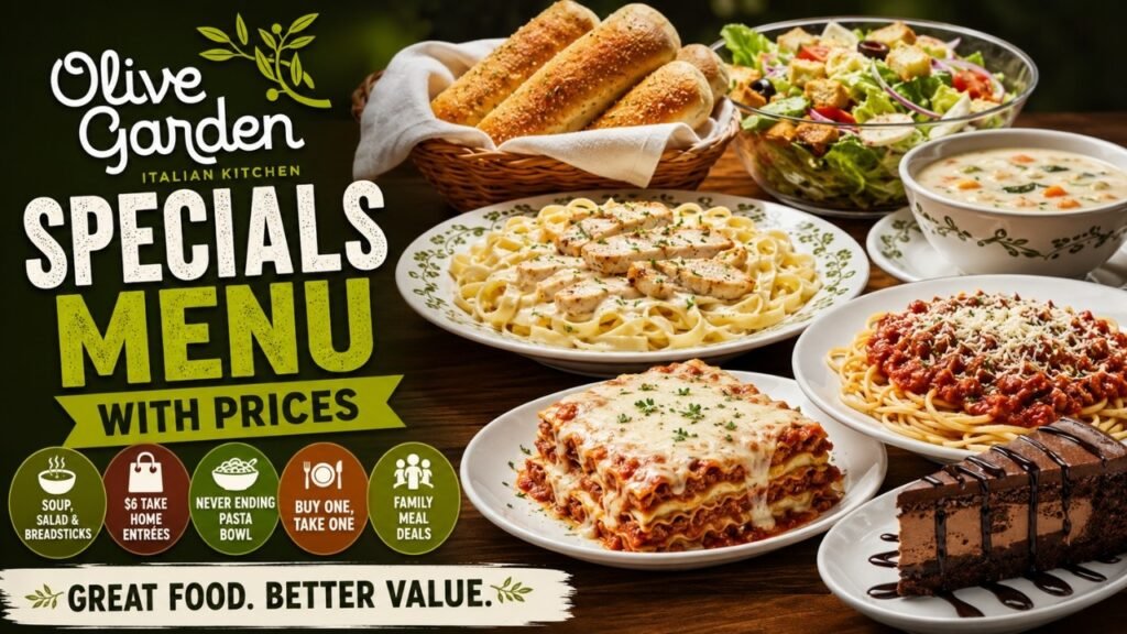 olive garden specials menu